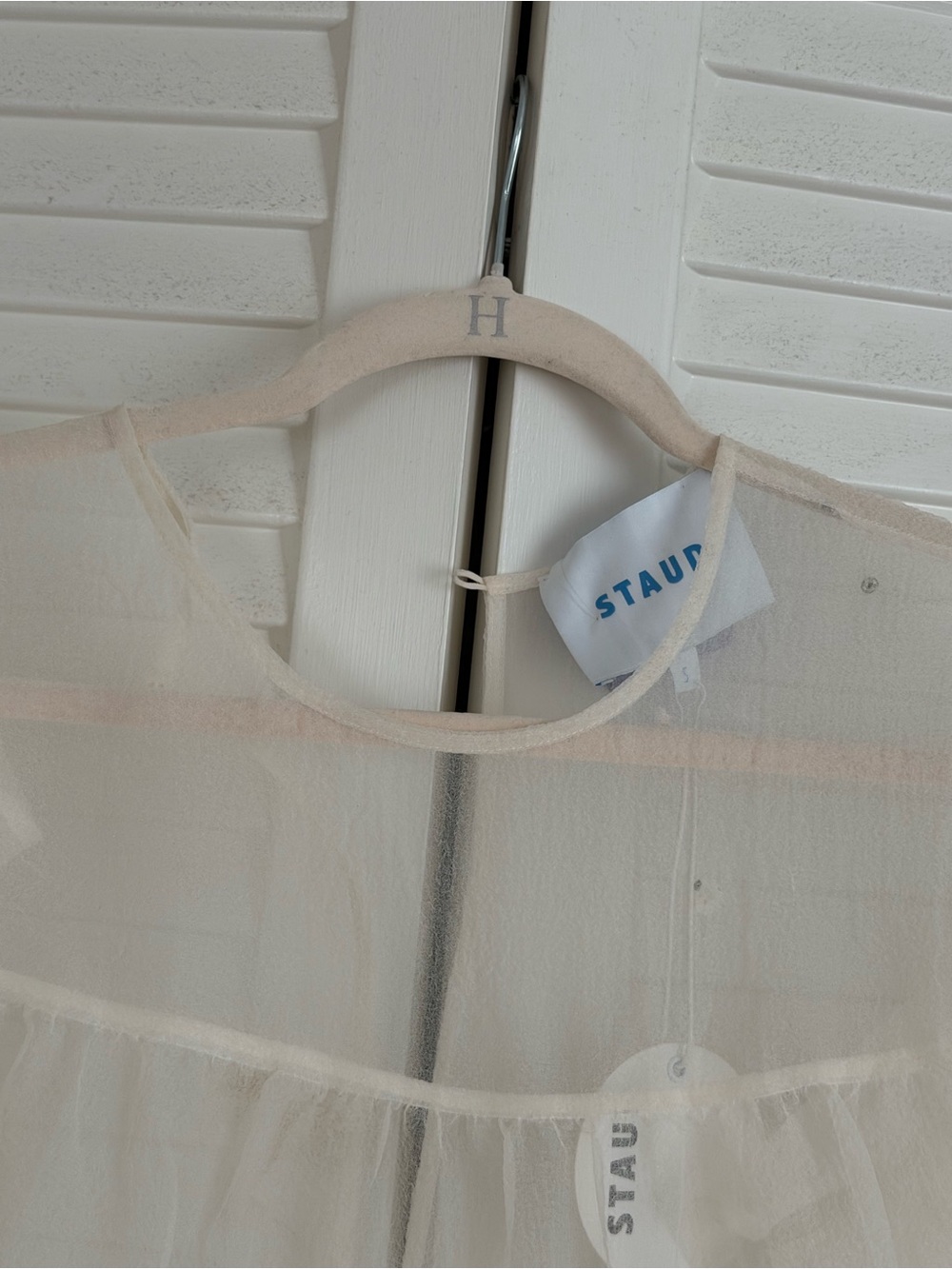 STAUD Sheer Tiered Maxi Dress in White
NWT - Picture 6 of 10